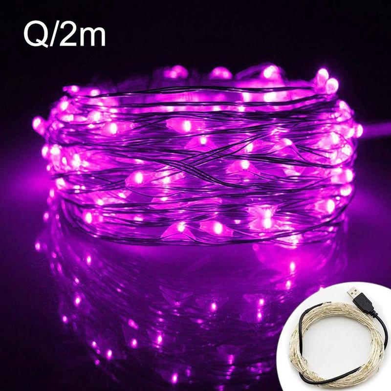 USB LED String Lights Outdoor Waterproof Fairy Garland Decor Lamp