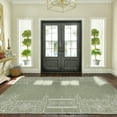 thumbnail image 3 of NICETOWN 5'x8' Area Rug, Machine Washable Modern Area Rug Non Slip Stain Resistant Living Room Area Rug Soft Foldable Non-Shedding Floor Mat Throw Carpet, Sage Green, 3 of 12