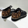 thumbnail image 3 of Sandalias de mujer, zapatos de playa calados de red de verano, sandalias de tacón plano con estampado de leopardo Wmkox8yii FOPL270, 3 of 9