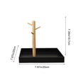 thumbnail image 3 of Gumesh Wood Key Tray for Entryway Table, Jewelry Tray, Catchall Tray with Stand Hanging Organizer, for Rings, Phone, Bracelets Watches, 3 of 6