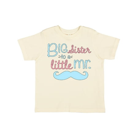 

Inktastic Big Sister to a Little Mr Gift Toddler Toddler Girl T-Shirt