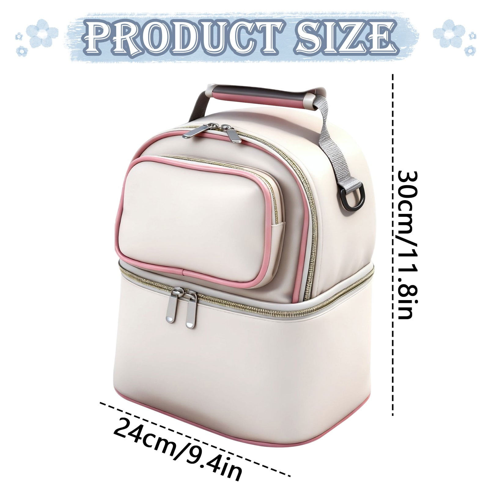 Multi Functional Mom Portable Insulated Double Layer Backpack for Mother and Baby, Large Diaper Bag with Thermal Pocket for Bottles, Waterproof Travel Bag for Outing