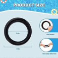 thumbnail image 2 of 4Pcs Inlet & Outlet Seal Set For Intex Pure Spa, Gasket Between Connectors, Seals Gaskets for Simple Spa 11699 Ensure Seamless Water Flow Silicone Hot, 2 of 5