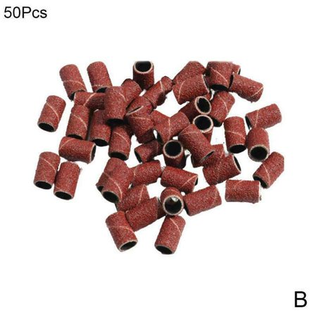 

50/100Pcs Nail Sanding Bands Set For Nail Drill Machine Bits Manicure U2J4