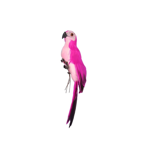 Loro de plumas de imitación, verde, decoración de jardín, pájaro, loro de acero dorado, pájaro, pájaro de plumas, clip de pájaro de espuma, decoración de pájaros