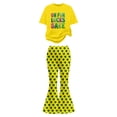 thumbnail image 3 of Tiijoy Big Girls St. Patrick's Day Short Sleeve Tee Flared Pants Outfits, Sizes 9-10, 3 of 3