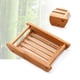 thumbnail image 5 of Escurridor de jabón de madera de bambú, soporte para jabón de ducha, bandeja para jabón para baño, ducha, tocador, fregadero de cocina, nuevo, 5 of 7