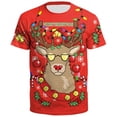 thumbnail image 1 of LUOGENLI T-shirts pour Homme pour Hommes de Noël à Manches Courtes Col Rond T-Shirt pour Hommes et Femmes 4TG T-shirts pour Hommes T-shirts Graphiques T-Shirt de la Saint-Patrick T-shirts Hommes Blanc Saint-Patrick Rouge TTTG, 1 of 2