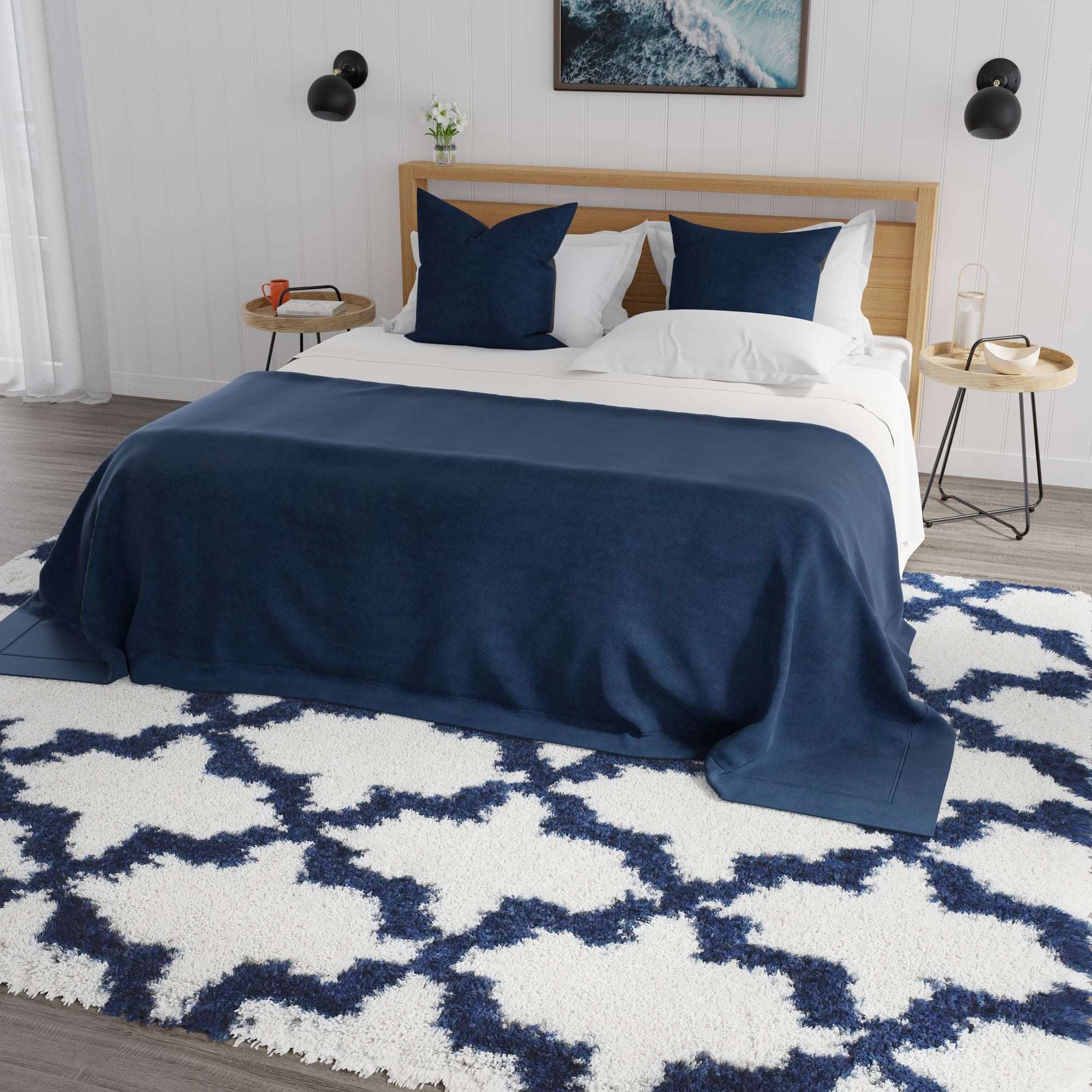 Mason Brooks Indigo Shag CG60A Transitional Geometric 2'6" X 4' Area Rug