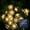 Warm White, variant on ZOELNIC Solar Powered String Lights Outdoor 5M 20LEDs Lotus Flower Fairy Light Decorative Lighting for Garden Fence Decorations Warm White