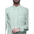 thumbnail image 3 of BESTMAN Long Sleeve Formal Shirt For Men Printed Button Down Cotton Men Shirts, 3 of 5