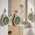 thumbnail image 4 of Toalla de mano, toalla polar de cocina para baño Toalla de mano montada en la pared, poliéster absorbente de secado rápido, diseño de fruta mona con gancho, 10,23 x 8,66 in, 4 of 8
