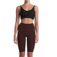 thumbnail image 6 of QLEICOM Womens Athletic Shorts, Plus Size Shorts, Pure Pocket High Waist Hip Stretch Running Five Points Yoga Pants Yoga Shorts, Running Shorts, Comfy Beach Shorts, Cycling Shorts Coffee L, 6 of 8