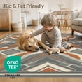 thumbnail image 4 of ODIKA 2'x3' Washable Accent Rug Earthy Mid Century Vintage Abstract Motifs Tone Scandinavian Refined Structured for Bedroom, Nursery, RV, Pet Friendly, Bedside Mat, 4 of 7