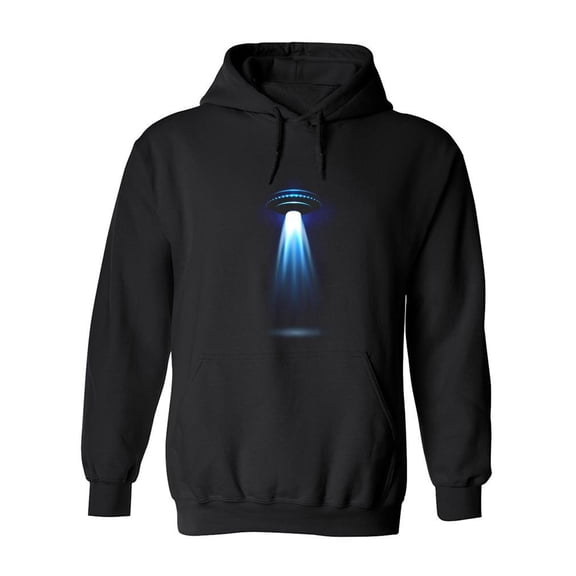 Ufo Alien With Lights Hoodie Men -Image by Shutterstock, Male Small