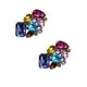 thumbnail image 1 of Qarigey Paquete de 2 zapatos Clips Rhinestone flor hebilla boda fiesta zapato tacones altos sandalias decoración joyería para mujer Calzado Vistoso Qarigey AP013819-02, 1 of 6