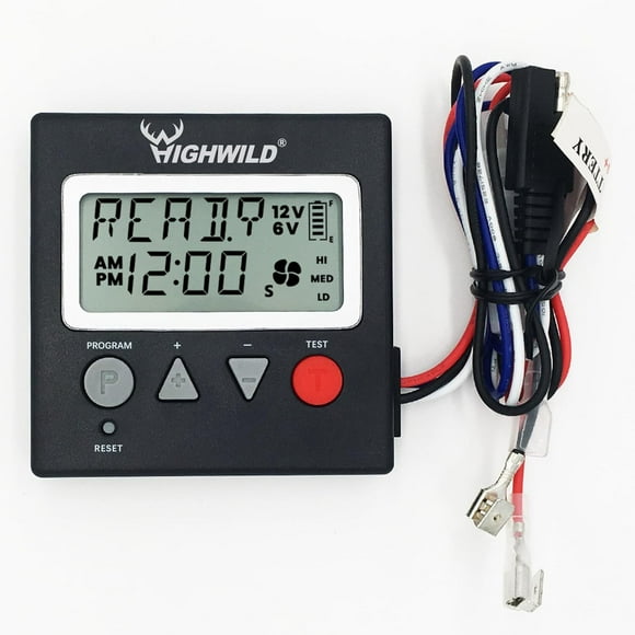 6V/12V Universal Game Feeder Digital Timer - Hunting Deer Feeder Timer - Up to 8 Different Feed Times A Day - Adjustable Feed Rate