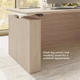 thumbnail image 4 of Scranton & Co Engineered Wood 60W x 78D L-Shaped Standing Desk in Natural Elm, 4 of 8