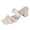 White, variant on Rokment Ladies Metallic Chunky Block High Heels Slip on Open Back Dressy Sandals Business Office Leather Squaret Toe Slides Dress Pumps for Woman