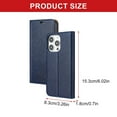 thumbnail image 5 of Classical Brown Wallet Case Convenient Card Storage Protective Case for Phone 16, 5 of 10
