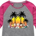 thumbnail image 3 of Peanuts - Tropical Peanuts - Toddler and Youth Girls Shirt Tail Raglan, 3 of 6