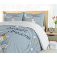 thumbnail image 5 of Ambesonne Cartoon Duvet Cover Sets, Night Unicorn Moon, 2-King, Blue Grey Multicolor, 5 of 7