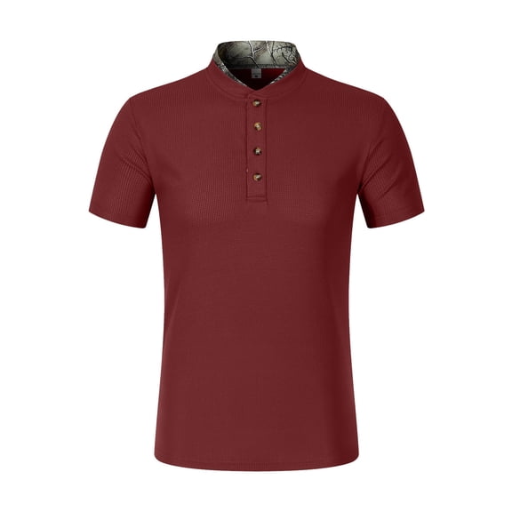 Mens Shirts Casual Stylish Button Down Short Sleeve Shirt Summer Vacation Shirts Loose Athletic Pullover Tee