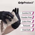 thumbnail image 3 of Guantes de nitrilo GripProtect Precise Black Exam 4 mil (M 100), 3 of 4