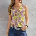 thumbnail image 2 of up to 60% off Gifts Usmixi Womens Tank Tops Beach Fashion Button Down Slim Fit Breathable Tunic Vest Shirts Summer Trendy Floral Print V-Neck Sleeveless Shirts Blouse Pink XXL, 2 of 5