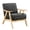 Dark Gray+Natural, variant on Light Brown Accent Chair with Pocket Coils / Relaxing Seating in Bedrooms
