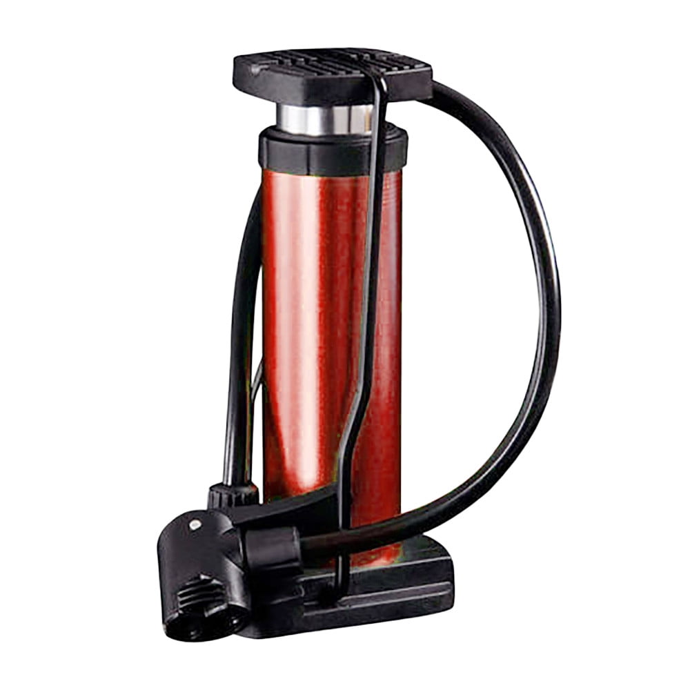 Portable Aluminum Alloy Mini Bike Foot Pump Tire Air Inflator Valve