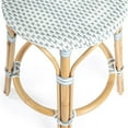 thumbnail image 5 of Beaumont Lane 24" Transitional Rattan Counter Stool in Sky Blue/White, 5 of 6