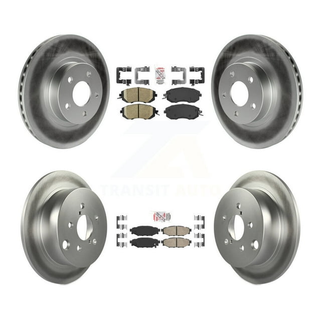 Transit Auto Front Rear Ceramic Pads and Coated Disc Brake Rotors Kit for Car Subaru Impreza KGA-102941