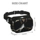 thumbnail image 4 of Fotbe Gold Pattern Black Skull Cangurera Cuadrada con Estampado de Doble Capa, Bolsa de Cintura Ajustable Mini para Hombres y Mujeres, 4 of 9