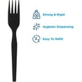 thumbnail image 2 of Dixie SSF51 SmartStock Plastic Cutlery Refill, Forks, Black, 40/Pack, 24 Packs/Carton, 2 of 8