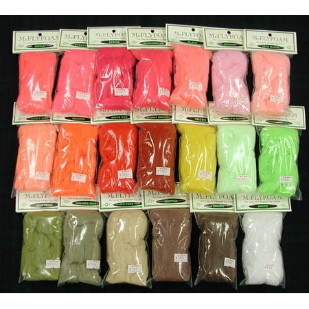 McFlyfoam Assorted Colors - Fly Tying (Best Fly Tying Vise Under 200)