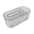 thumbnail image 3 of Tissue Box Cover, Rectangular Tissue Box Holder with Stationery Remote Control Holder and Storage Compartment for, 3 of 8