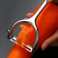 thumbnail image 3 of Shoreew Spiral Cutter Peeler Set Stainless Steel Vegetable Spiralizer for Cucumber Carrot Ergonomic Rotary Peeling Tool with Non-Slip Grip, 3 of 7