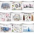 thumbnail image 1 of Bolsa de cosméticos Huhumy New York Souvenir, 9 unidades, para niñas y mujeres, 1 of 6