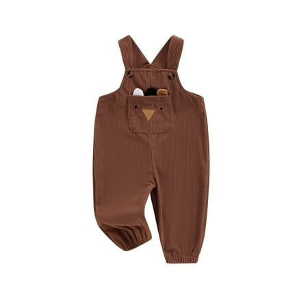 

ESASSALY Baby Boys Thanksgiving Overalls Sleeveless Turkey Embroidery Romper