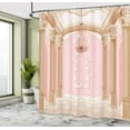 thumbnail image 5 of Ambesonne Pink Shower Curtain, Chandelier Ceiling Castle, 69"Wx84"L, Rose Peach, 5 of 5