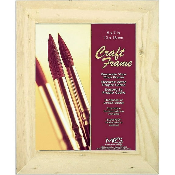 MCS Wood Craft Frame, 5 x 7 Inches