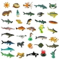 thumbnail image 1 of Sea Creature Toys 36pcs Ocean Sea Animals Figurines Shark Toys For Toddlers Kids Decorations Plastic Fish Toys Preschool Pack And Bath Sets G, 1 of 3