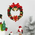 thumbnail image 5 of Hvmvliv 11.81in Artificial Christmas Wreath with Bow Front Door Xmas Wreath for Outdoor Christmas Decoration Multicolor, 5 of 7