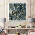 thumbnail image 3 of Designart 'Geometry Golden Stars With Intersecting Circles' Modern Framed Art Print, 3 of 4