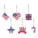 thumbnail image 1 of Fiudx Colgante de Madera Del Día de La Independencia, Diseño de Estrella Patriótica, Material Natural Duradero, Perfecto para Decoraciones de Fiestas, Múltiples Opciones de Presentación, Decoración p, 1 of 2