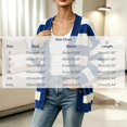 thumbnail image 4 of yillto Women Cardigan V Neck Button down Striped Sweater Knit Long Sleeve Loose Cardigans S-XXXL, 4 of 7