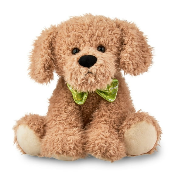 Puppy Plush Toy with Bow Tie, Brown, 17", by Way To Celebrate