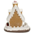 thumbnail image 6 of Northlight Snowy Gingerbread Peppermint House with Snowman Christmas Decoration - 11", 6 of 6