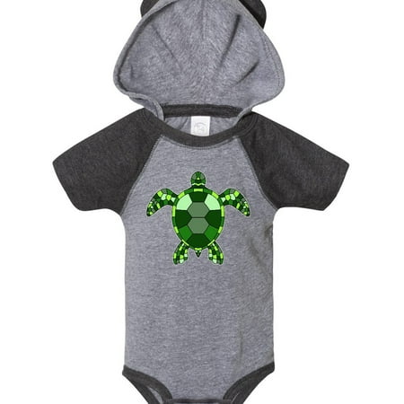 

Inktastic Mosaic Green Turtle Gift Baby Boy or Baby Girl Bodysuit